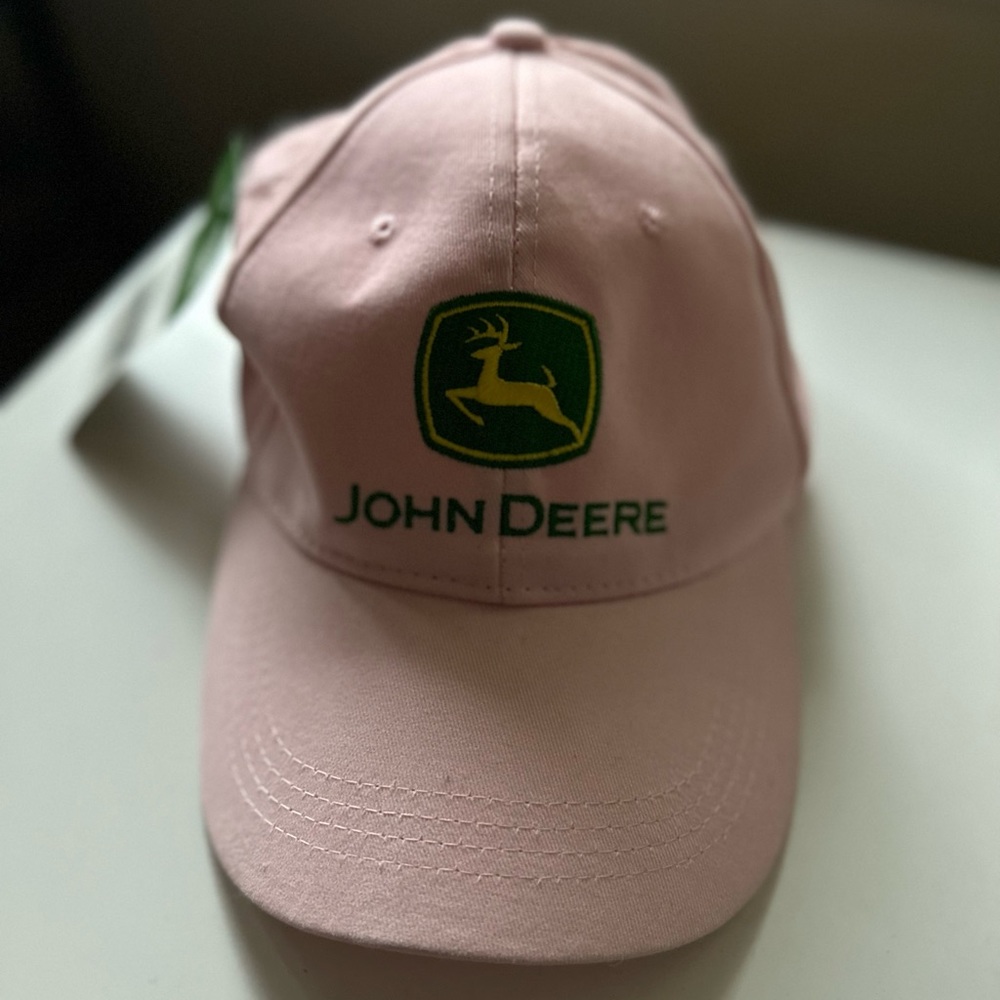 Pink John Deere Hat, brand new, with tags